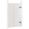vidaXL Kitchen Door 2 pcs White 19.69 x 3.54 x 32.28 in