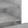 vidaXL Bedside Cabinet Concrete Grey Engineered Wood