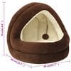 vidaXL Cat Bed Brown and Cream Fleece, PP cotton Small Cat Bed