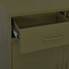 vidaXL Storage Cabinet Olive Green Steel 31.5 x 13.8 x 40.0 in