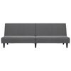vidaXL 2-Seater Sofa Bed Dark Gray Velvet