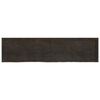 vidaXL Bathroom Countertop Dark Brown 78.7 x 19.7 x (0.8-2.4) " Treated Solid Wood