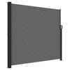 vidaXL Retractable Side Awning Anthracite