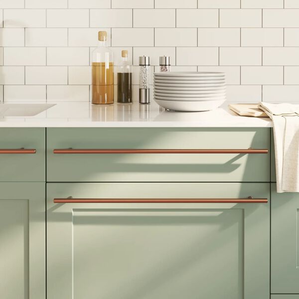 vidaXL Cabinet Handles 20 pcs Bronze 18.9" Stainless Steel