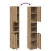 vidaXL Bathroom Cabinet Artisan Oak Engineered Wood Tall