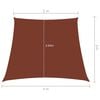 vidaXL Sunshade Sail Oxford Fabric Trapezium 2/4x9.8' Terracotta