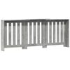 vidaXL Radiator Cover Concrete Grey 80.7x8.5x32.9" Engineered Wood