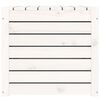 vidaXL Garden Box White Solid pine wood Medium Garden Box Rectangular
