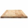 vidaXL Kitchen Worktop Oak Solid Oak Wood 118.1 x 25.0 x 1.6 in Durable