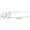 vidaXL Bed Drawer Natural wood Solid pine wood Medium