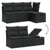 vidaXL Patio Sofa Set Adjustable Feet Garden Sofa Set Rectangular