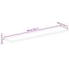 vidaXL Table Top 55.1"x15.7"x1.5" Rectangular Solid Wood Mango