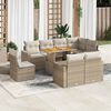 vidaXL Garden Sofa Set Beige