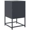 vidaXL Bedside Cabinet Set of 2 Anthracite Steel Medium