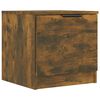 vidaXL Bedside Cabinet Set of 2 Smoked Oak Engineered Wood