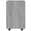 vidaXL Side Cabinet Gray Sonoma Engineered wood Medium Lockable wheels