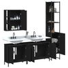 vidaXL Bathroom Cabinet Set Black
