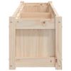 vidaXL Garden Planter Set of 2 Natural Wood Solid Pine Wood (untreated)