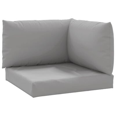 vidaXL Pallet Cushions 3 pcs Gray Oxford Fabric