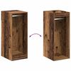 vidaXL Wardrobe with Shelf Old Wood 16.14 x 18.90 x 40.16 in