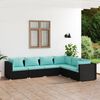 vidaXL Garden Lounge Set Black
