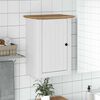 vidaXL Bathroom Wall Cabinet White and Brown