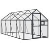 vidaXL Aviary Anthracite Aluminum 70.5 x 157.5 x 72.8 in Durable