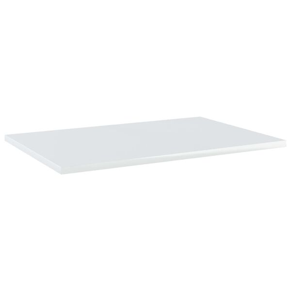 vidaXL Shelf Set of 8 High gloss white Engineered Wood
