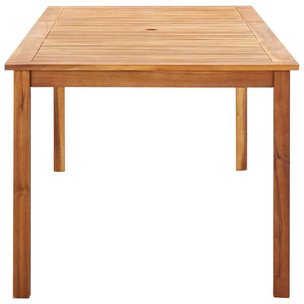 vidaXL Dining Set Natural, Grey, Dark Grey (cushion)