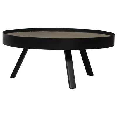vidaXL Coffee Table Concrete Top 29.1"x12.5"