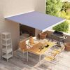 vidaXL Awning Top Blue and white 100% Polyester with PU coating Large