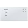 vidaXL Wall-mounted Magnetic Board White 15.7"x7.9" Tempered Glass
