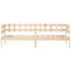 vidaXL Day Bed Natural Pine Solid Pine Wood 31.5 x 79 in.