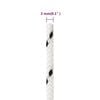 vidaXL Braided Boat Rope White 0.08 "x82.0 ' Polyester