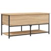 vidaXL Storage Bench Sonoma oak Engineered wood, metal 39.4 in