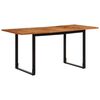 vidaXL Dining Table 63"x31.5"x29.5" Solid Wood Acacia
