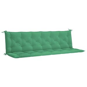 vidaXL Garden Bench Cushion Set of 2 Green Oxford fabric (100% polyester)