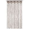 vidaXL Macrame Curtain Taupe 55.1x94.5" Cotton