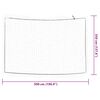 vidaXL Trailer Net with Elastic Rope White 16.4x11.5' PP