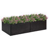 vidaXL Garden Planter Black, Clear