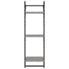 vidaXL Wall Shelf Set Set of 6 Gray Sonoma Engineered wood, metal Large
