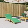 vidaXL Sun Lounger Cushion Green 70.9x23.6x1.6" Oxford Fabric
