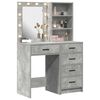 vidaXL Dressing Table 2 pcs Gray 50 x 41 x 135 cm Engineered wood