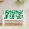 vidaXL Garden Bench Cushion Set of 2 Leaf Pattern