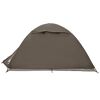 vidaXL Camping Tent Dome 2-Person Brown Waterproof