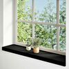 vidaXL Window Sills 2 pcs Dark Brown 39.4x7.9x0.8" Solid Wood Oak