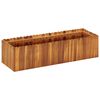 vidaXL Raised Bed Natural wood color Solid acacia wood Large Planters