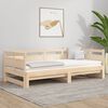 vidaXL Pull-out Day Bed Pine wood color Solid pine wood Double