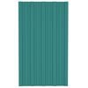 vidaXL Roof Panels 12 pcs Galvanised Steel Green 31.5x17.7"