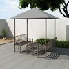 vidaXL Garden Pavilion Anthracite Polyester Medium to Large